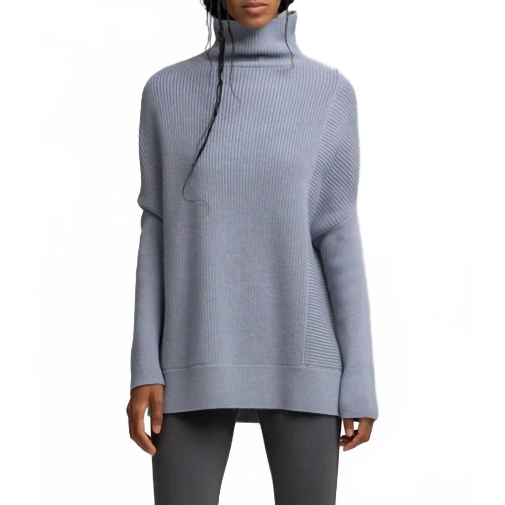 NEW NFP merino wool turtleneck sweater in pewter